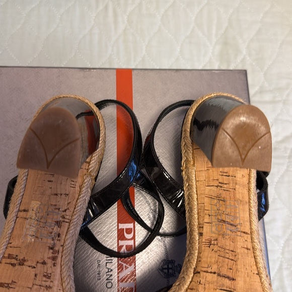 Prada Vernice Nero Calzature Donna - Picture 7 of 9